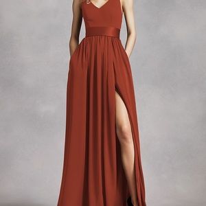 Vera wang bridesmaid dress from David’s bridal